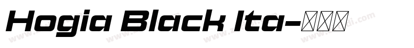 Hogia Black Ita字体转换